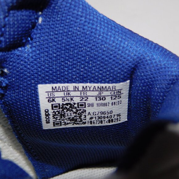 Adidas Hoops Mid 3.0 Toddler 6 6K White Blue Red 3 Stripe Sneaker GZ9650 - Picture 5 of 8